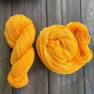 Pumpkin Orange Farm-Raised Merino Wool Yarn – 100% Natural, Small Batch, Heirloom Quality